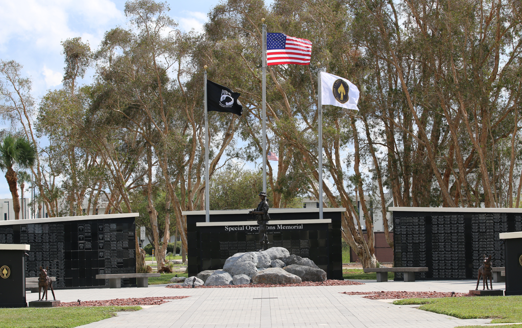 Views of the Special Operations Memorial