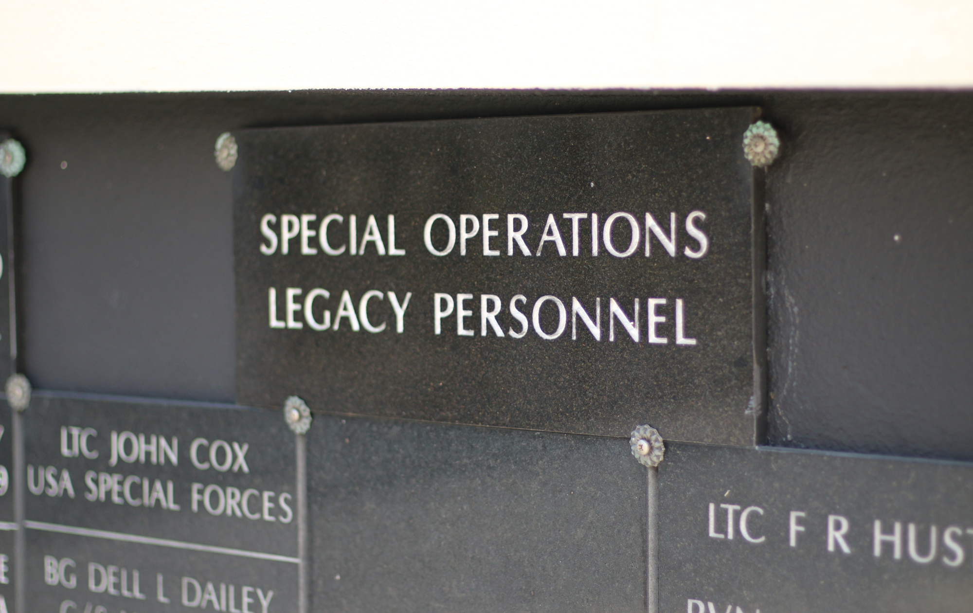 Views of the Special Operations Memorial