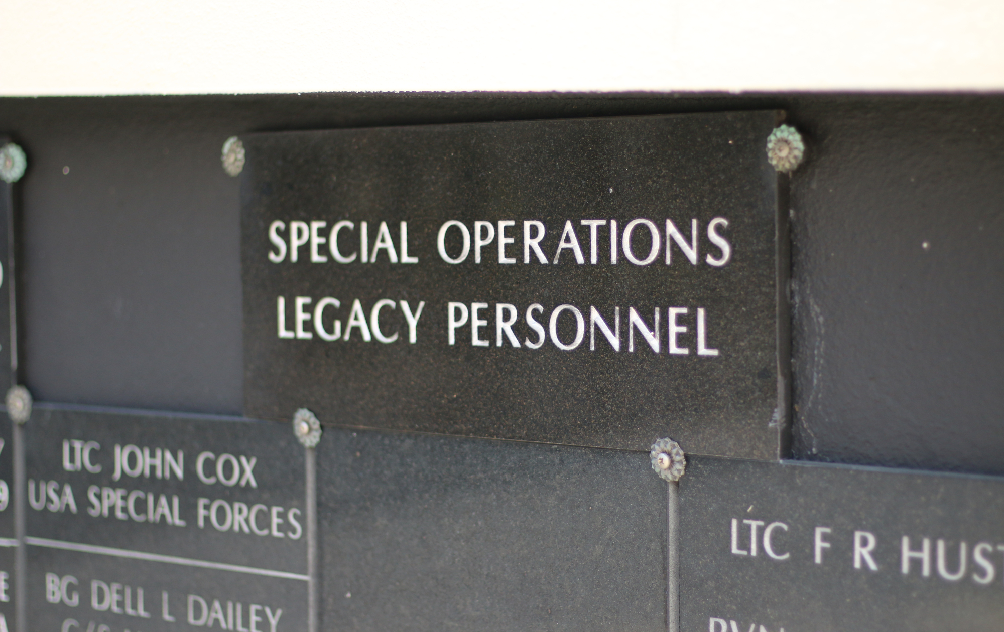 Views of the Special Operations Memorial